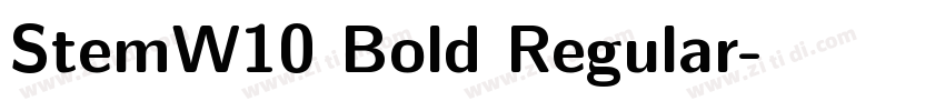 StemW10 Bold Regular字体转换